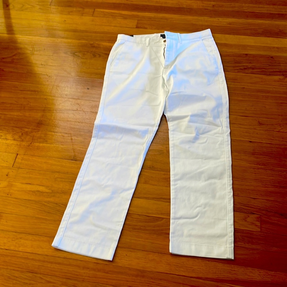 J Crew white pants 32x32 New